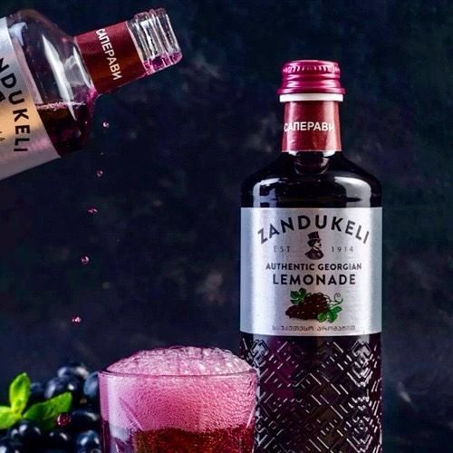 Лімонад Грузинський &laquo;Сапераві&raquo; газований Zandukeli 500 мл скло 4689 фото